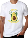Avocado T Shirt Vegan Avocado Diet Pregnant Keto Breathable Soft Cotton T-Shirt – Timeless Casual Look
