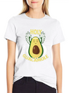 Avocado T Shirt Vegan Avocado Diet Pregnant Keto Breathable Soft Cotton T-Shirt – Timeless Casual Look
