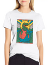 RAPTOR JESUS STAINED GLASS Breathable Soft Cotton T-Shirt – Timeless Casual Look