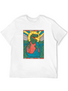 RAPTOR JESUS STAINED GLASS Breathable Soft Cotton T-Shirt – Timeless Casual Look