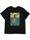 RAPTOR JESUS STAINED GLASS Breathable Soft Cotton T-Shirt – Timeless Casual Look