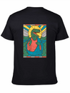 RAPTOR JESUS STAINED GLASS Breathable Soft Cotton T-Shirt – Timeless Casual Look