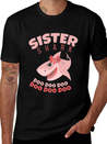 Sister Shark Doo Doo Song Sharks Shark Gift Classic Fit Graphic Tee For Daily Comfort – Unisex Cotton Shirt