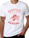 Sister Shark Doo Doo Song Sharks Shark Gift Classic Fit Graphic Tee For Daily Comfort – Unisex Cotton Shirt